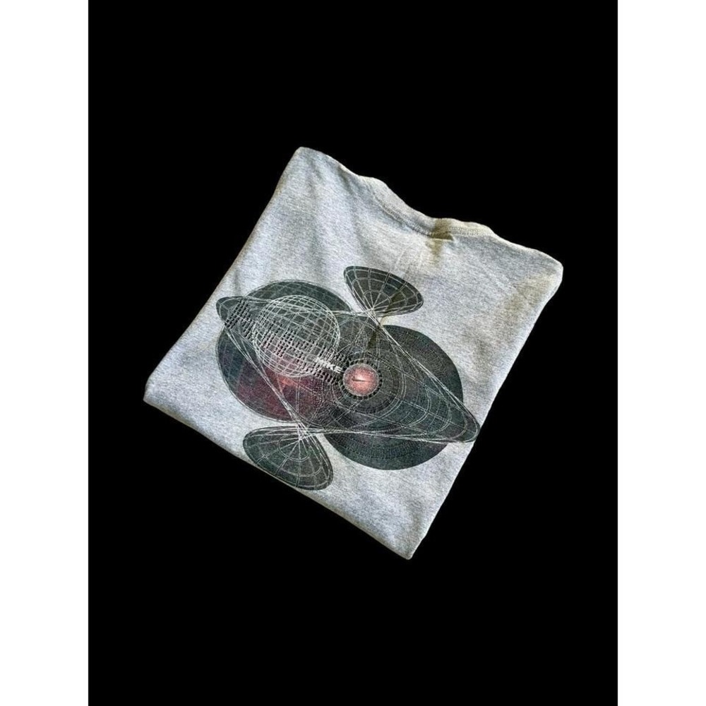 Nike‎ Y2K Geometric Large Tshirt 90's Very Rare Graphic Center Swoosh